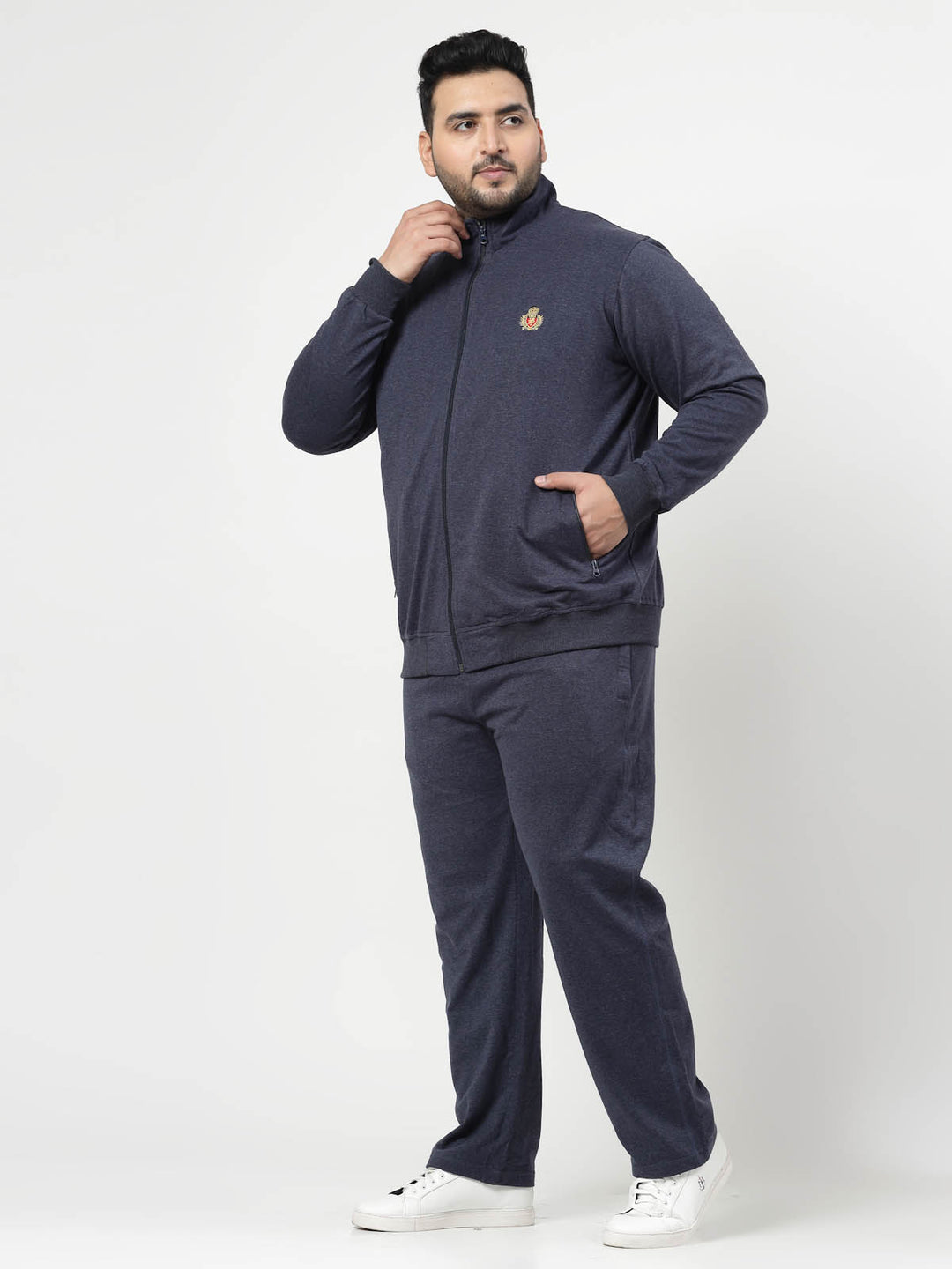 Men Solid Casual Track Suit