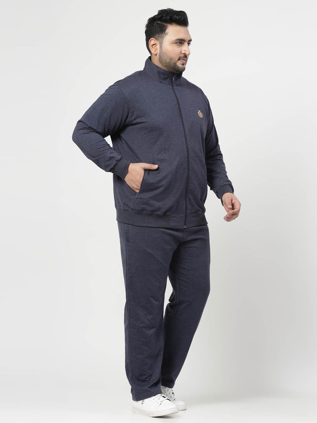 Men Solid Casual Track Suit