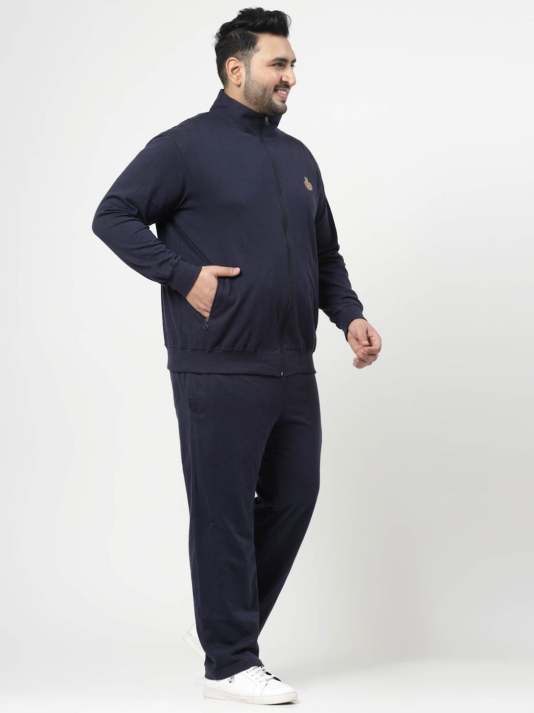 Men Solid Casual Track Suit