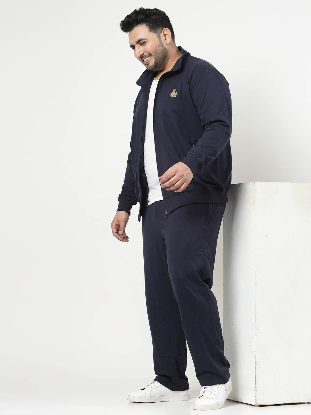 Men Solid Casual Track Suit