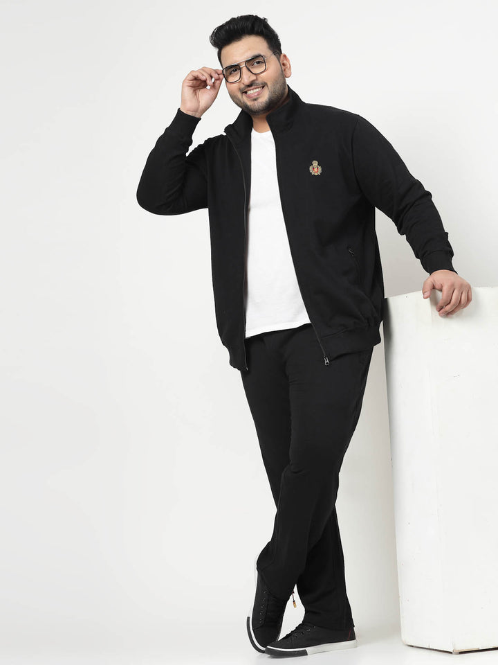 Men Solid Casual Track Suit