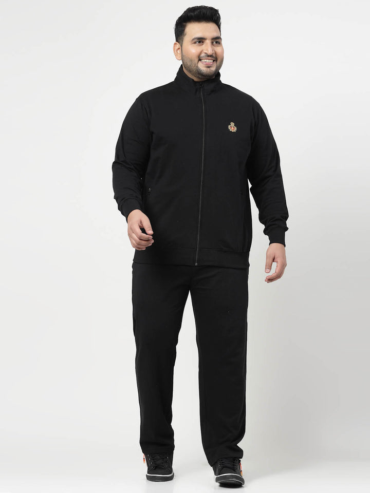 Men Solid Casual Track Suit