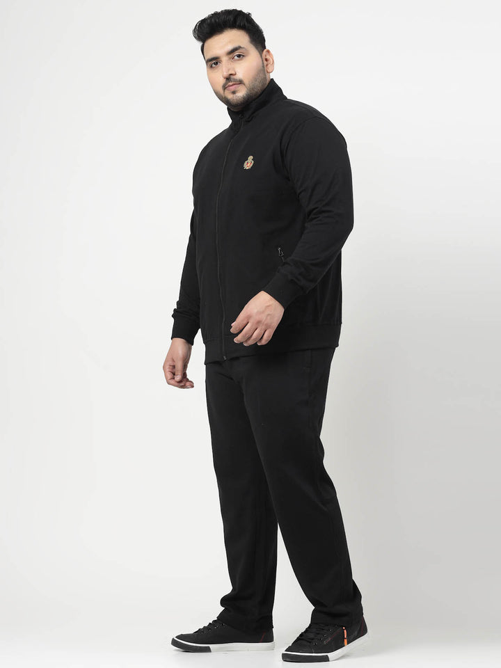 Men Solid Casual Track Suit