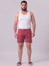 Plus Size Men's Pure Cotton Red Checked Boxer  | Sizes 3XL to 10XL