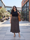 Plus Size Women's Pure Cotton Maxi Skirt | Sizes 3XL to 8XL
