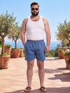 Plus Size Men's Pure Cotton Checked Boxer  | Sizes 3XL to 10XL