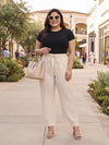 Plus Size Women's Pure Cotton Elasticated Drawstring Palazzo Size 3XL to 8XL