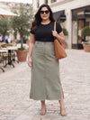Plus Size Women's Pure Cotton Maxi Skirt | Sizes 3XL to 8XL