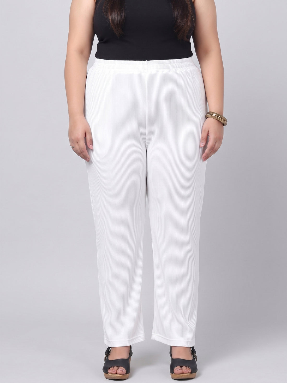 Plus Size Women Corduroy Palazzo