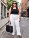 Plus Size Women Corduroy Palazzo