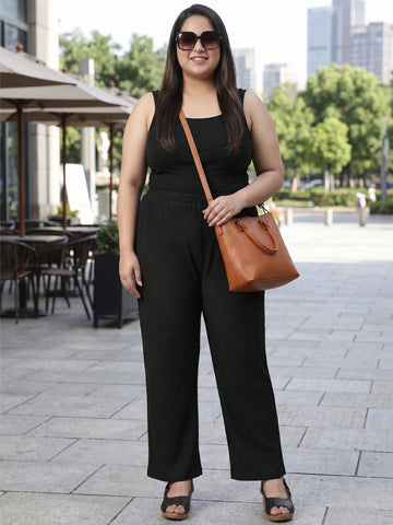 Plus Size Women Corduroy Palazzo