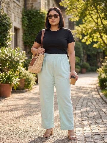 Plus Size Women's Regular fit Palazzo
