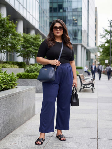 Plus Size Women's Regular fit Palazzo