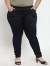 Plus Size Blue Slim Jeggings