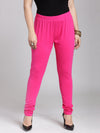 Plus Size Pink Solid Legging