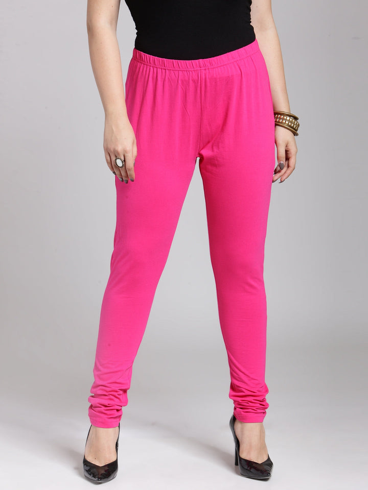 Pink Solid Legging