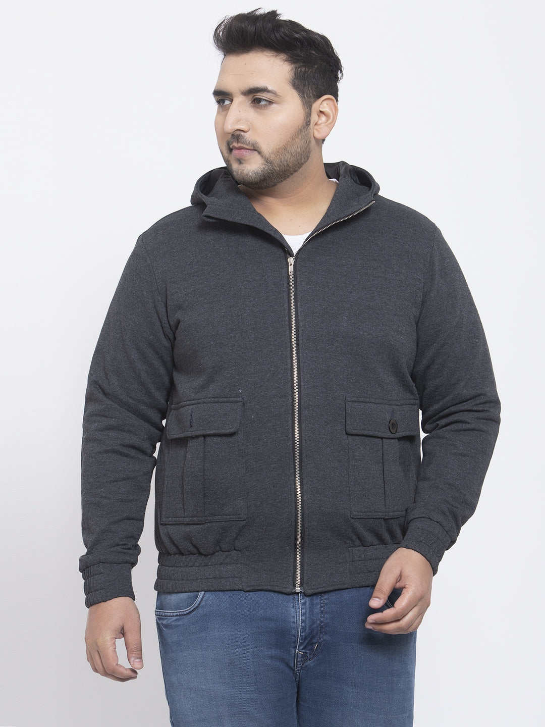 Buy Copper Solid Quilted Jacket for Men with Pouch | Status Quo