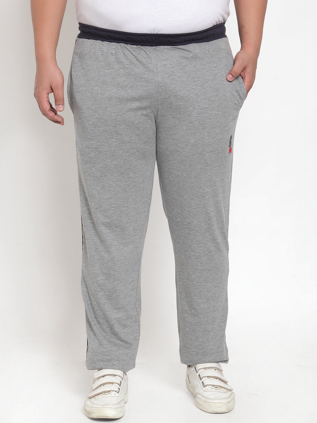 plusS Grey Cotton Track Pants