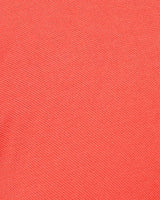 Men Coral Orange Solid Polo Collar T-shirt