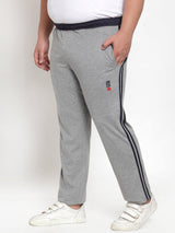 plusS Grey Cotton Track Pants