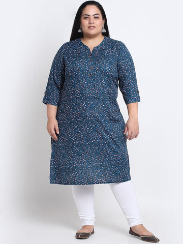 plusS Abstract Printed Kurta