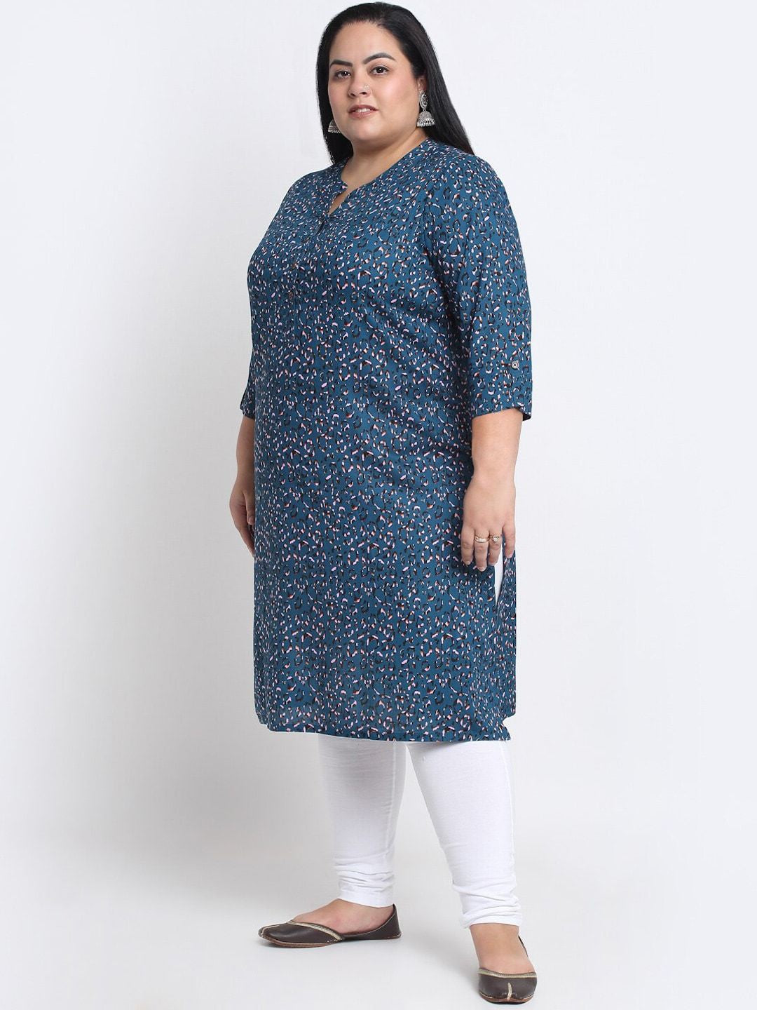 plusS Abstract Printed Kurta