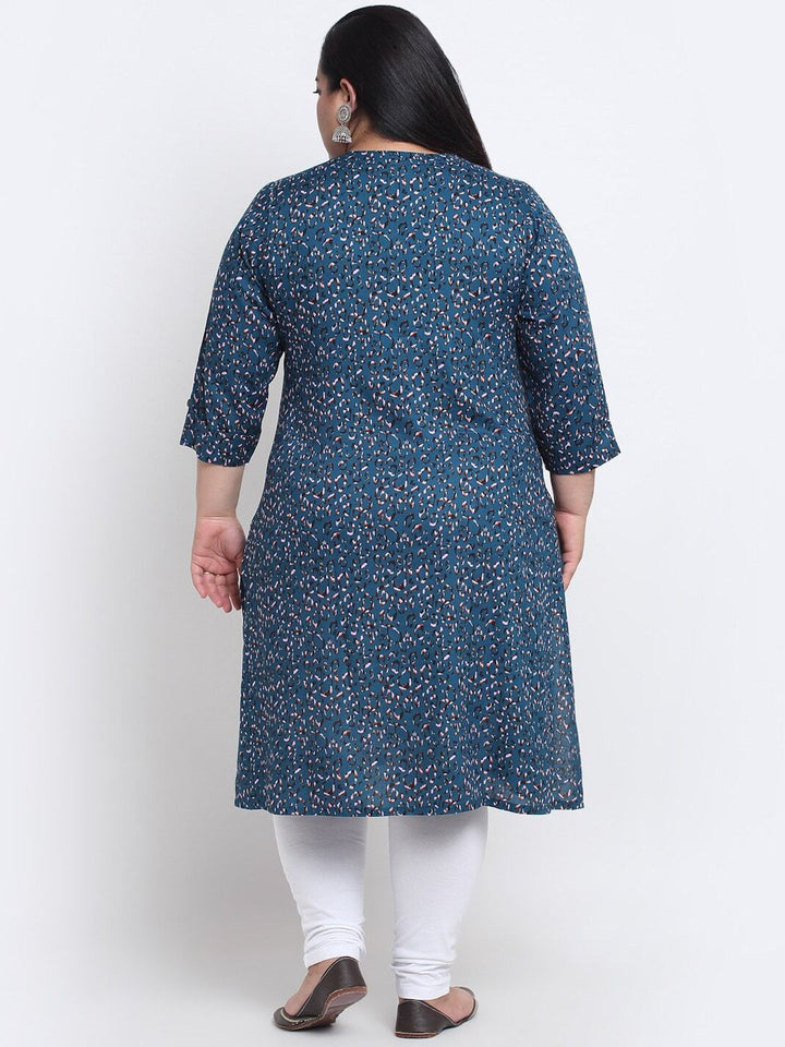 plusS Abstract Printed Kurta