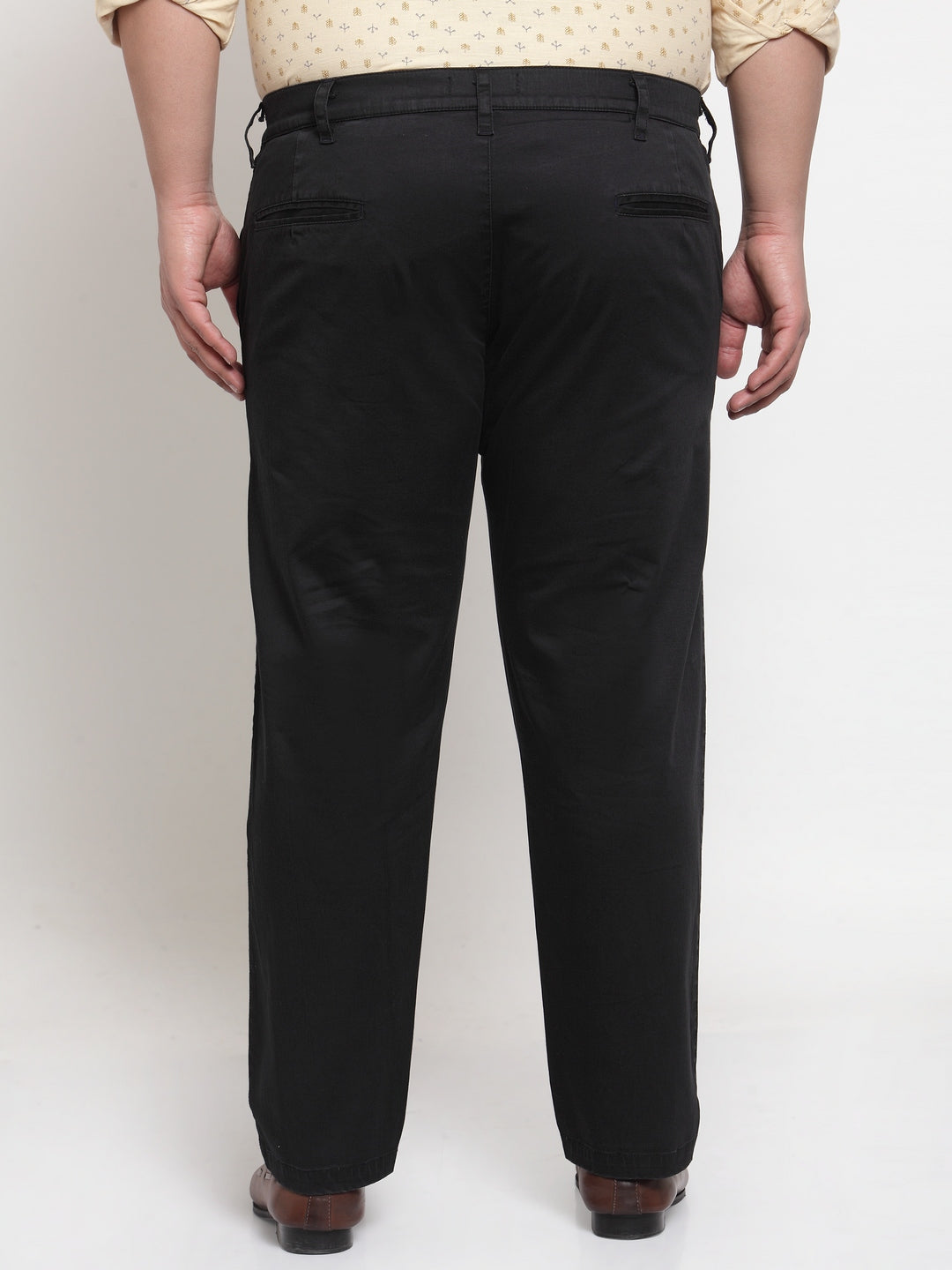 Men's Tailored Linen Trousers | Straight Leg | Black | Percival Menswear