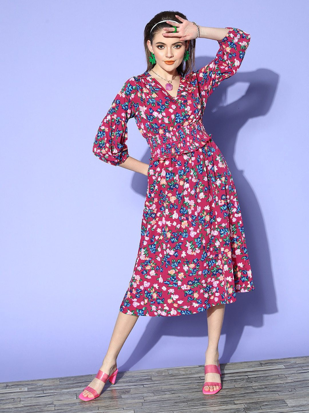 ELIE SAAB JUNIOR floral-print A-line Dress - Farfetch