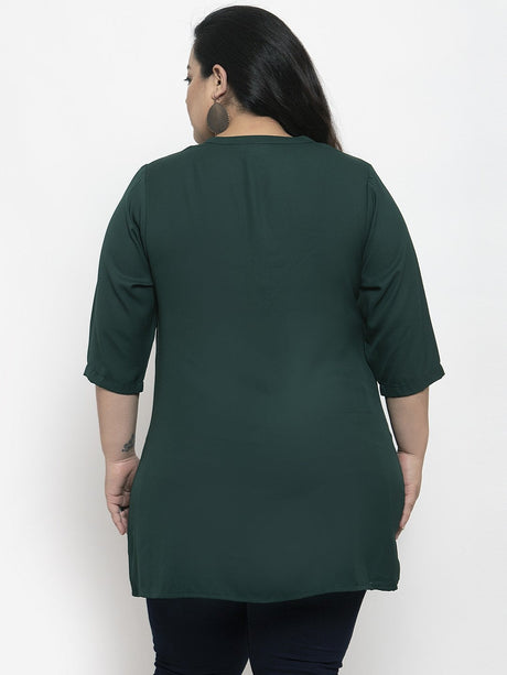 Green Solid Tunic
