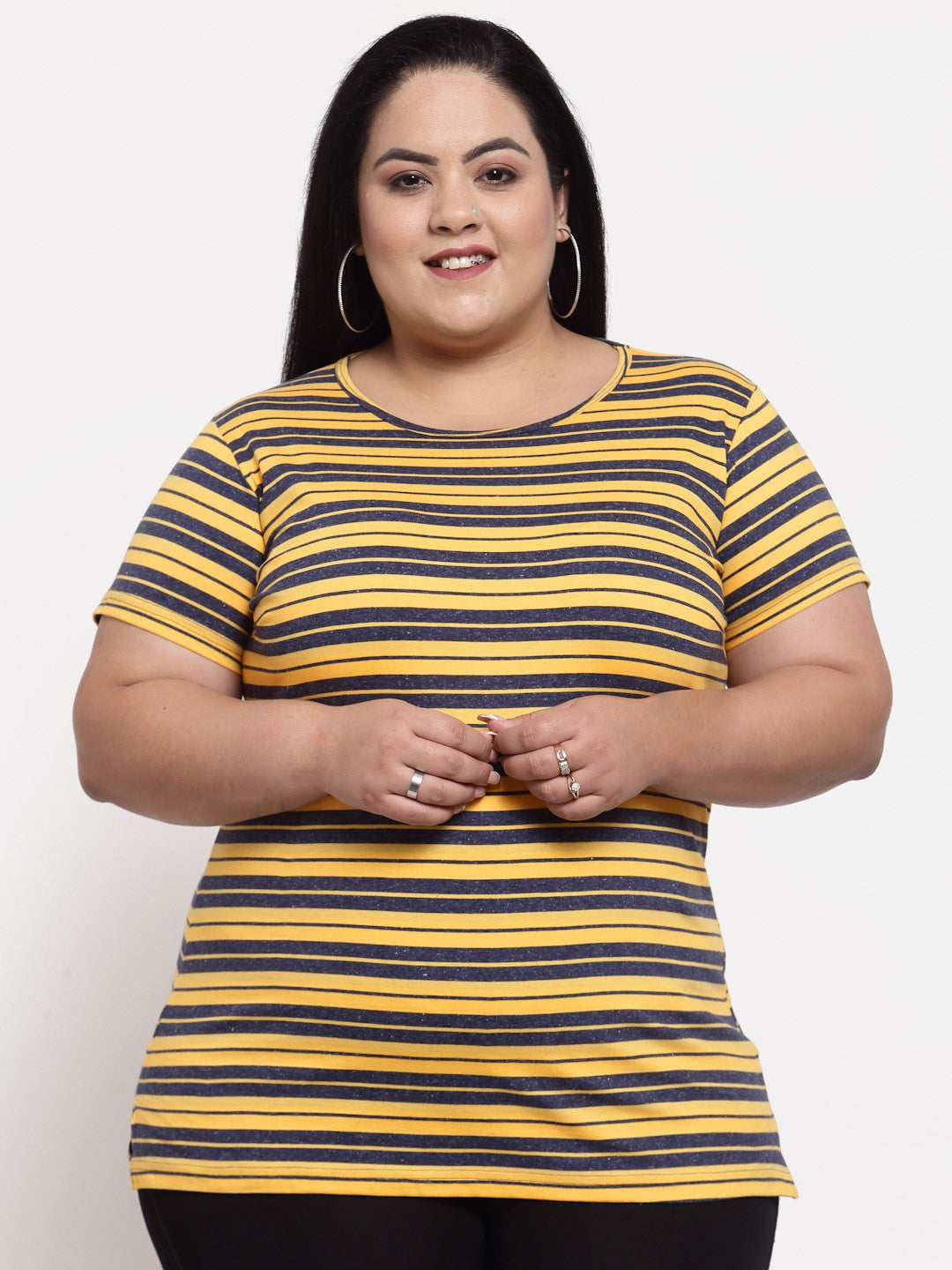 Plus size cheap yellow top