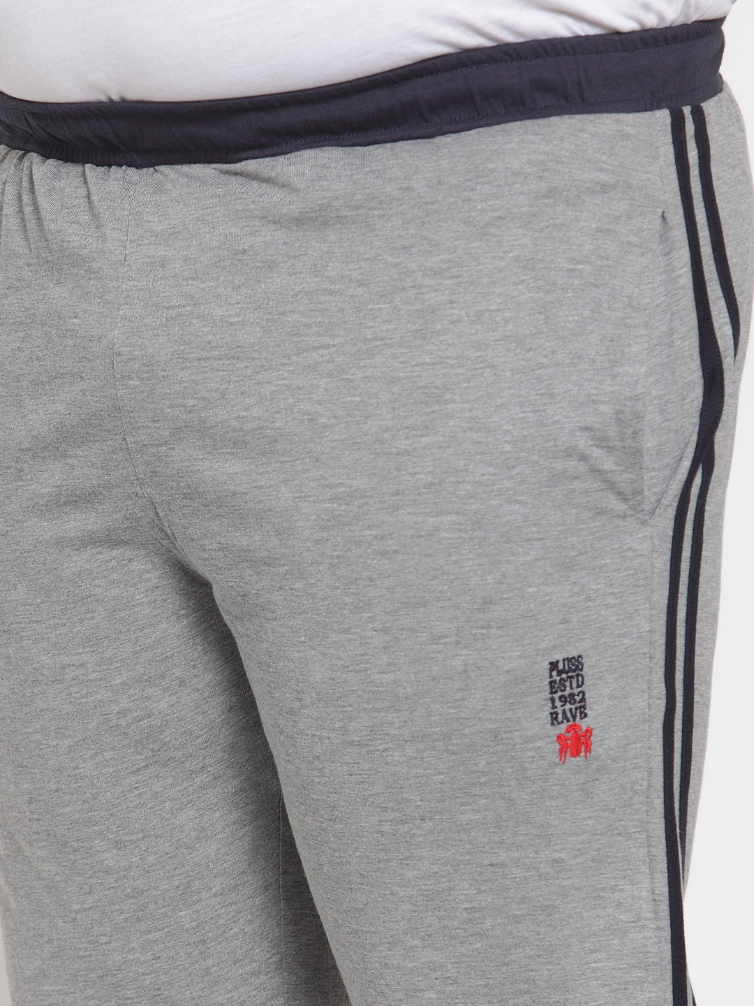 plusS Grey Cotton Track Pants