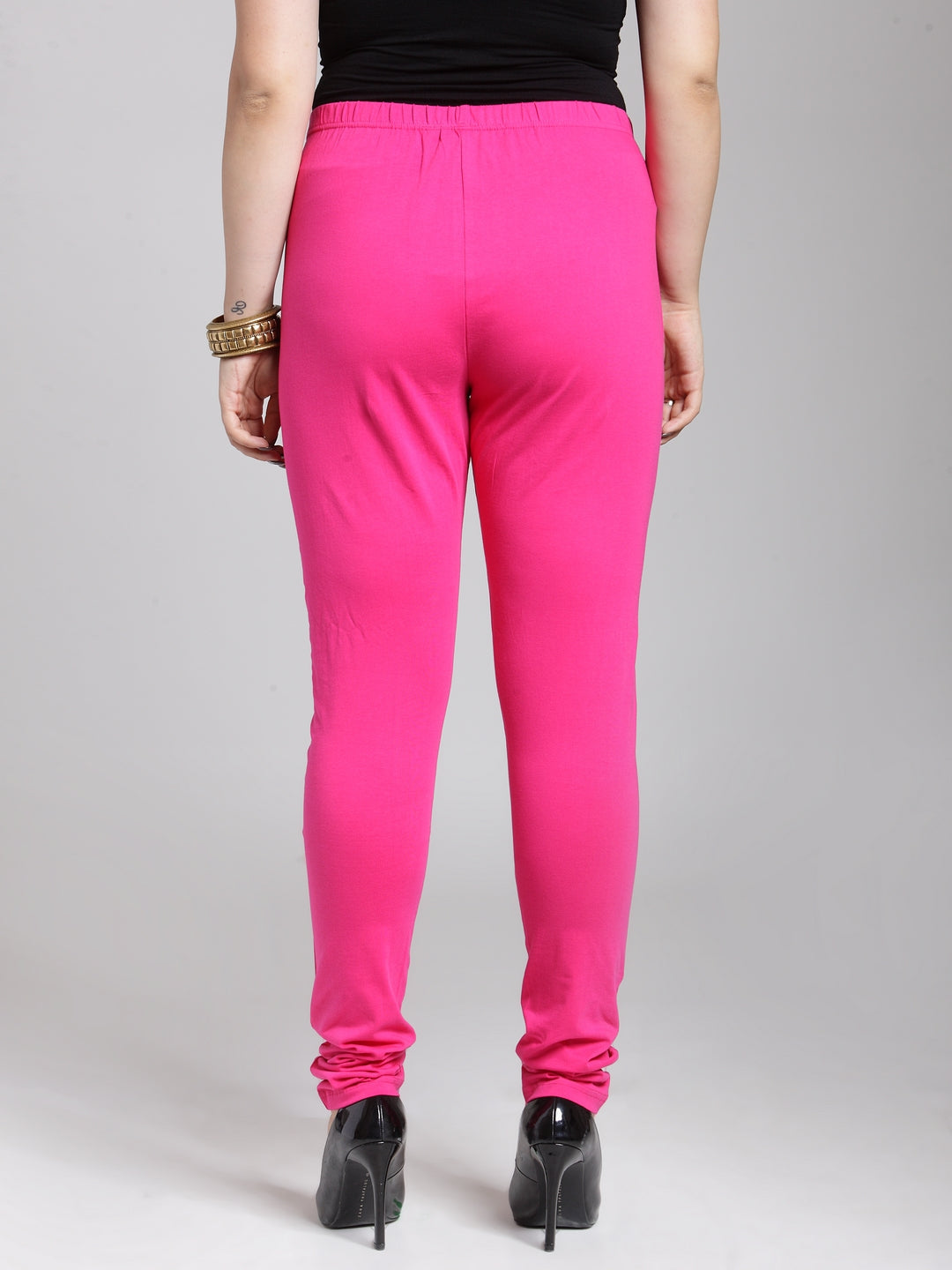 Pink Solid Legging