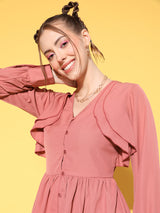 plusS Pretty Pink Solid Once Upon a Sleeve Top