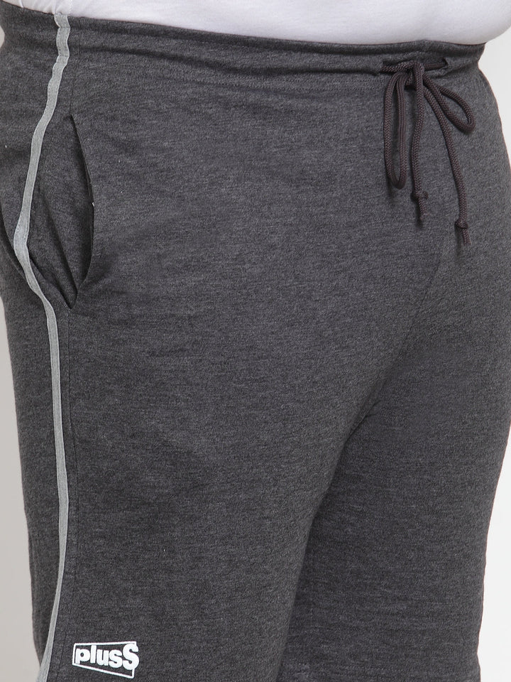 Men Grey Solid Regular Fit Sports Shorts