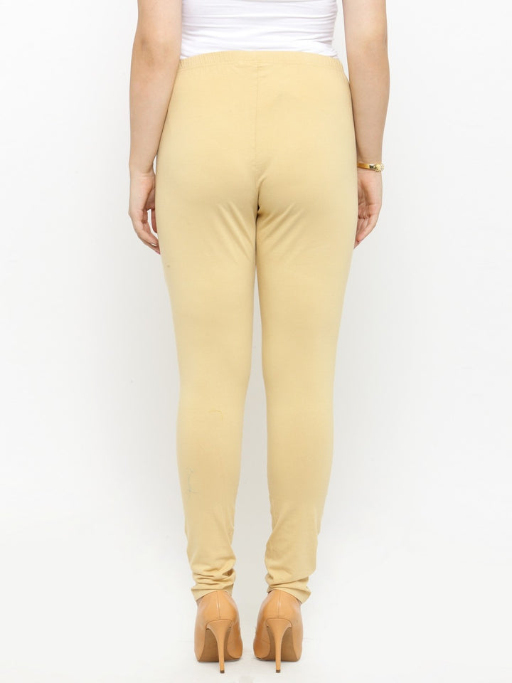 plusS Beige Churidar Leggings