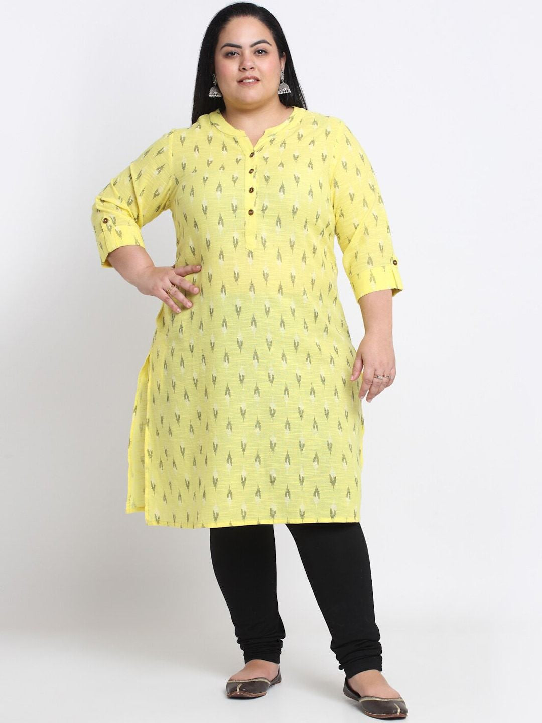 plusS Ethnic Motifs Printed Kurta