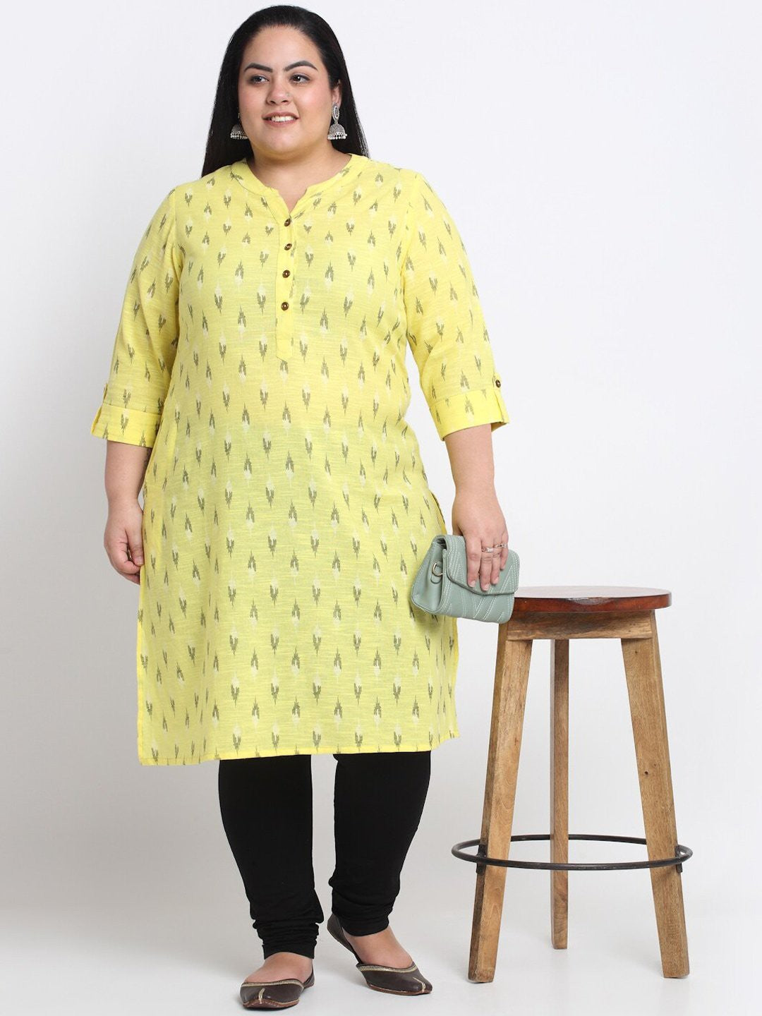 plusS Ethnic Motifs Printed Kurta