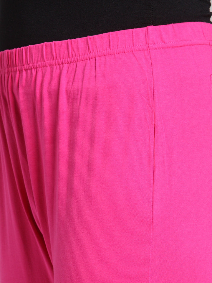 Pink Solid Legging