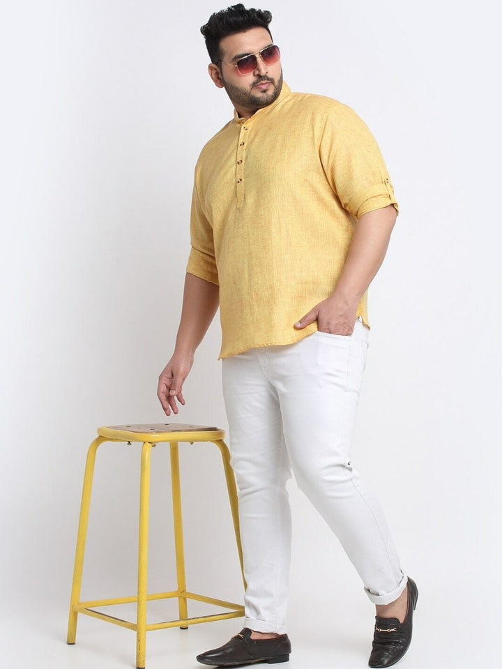 plusS Men Plus size Cotton Kurta