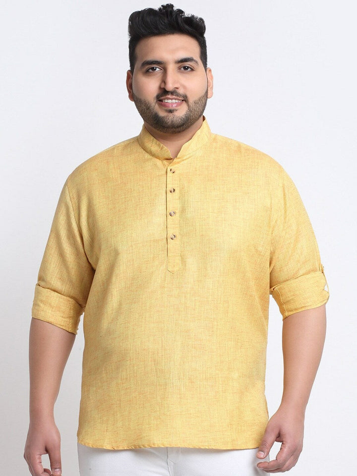 plusS Men Plus size Cotton Kurta