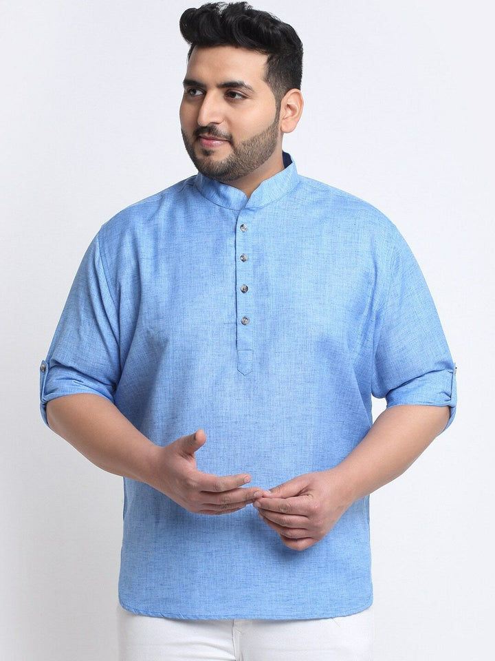 plusS Men Anarkali Kurta