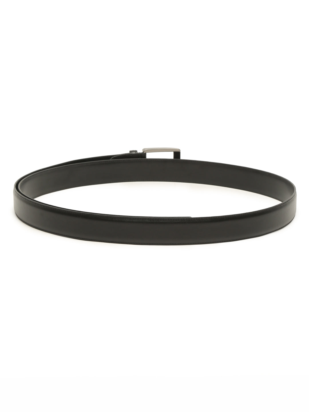 Men Black Leather Formal Belt