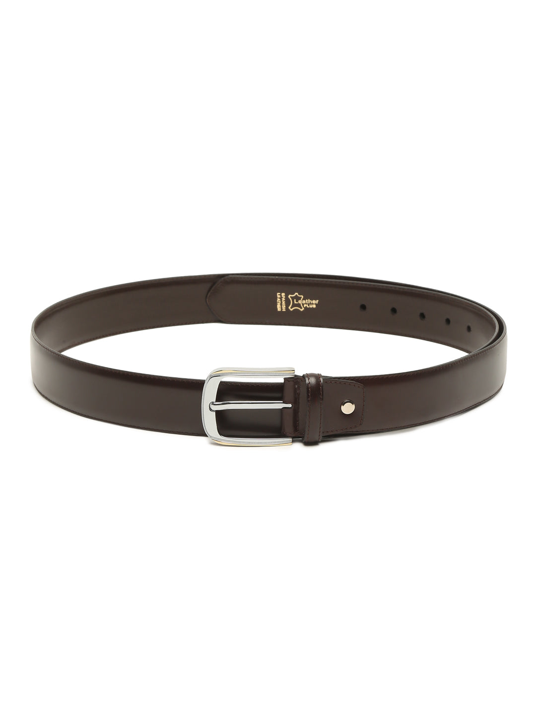 Men Brown Solid Leather Belt