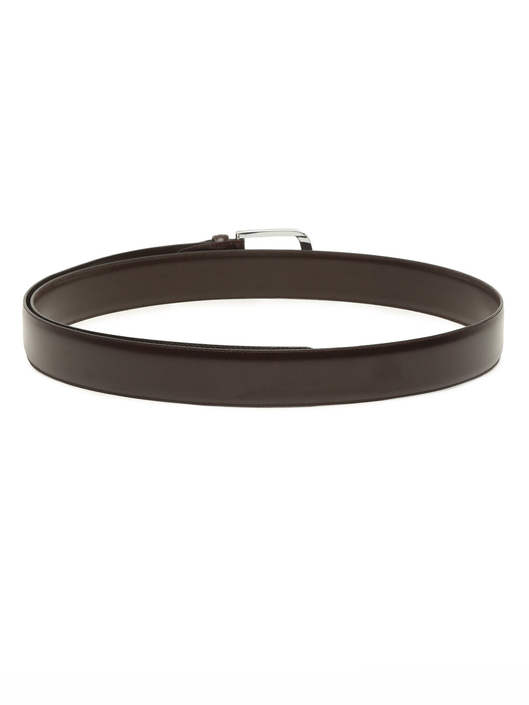 Men Brown Solid Leather Belt