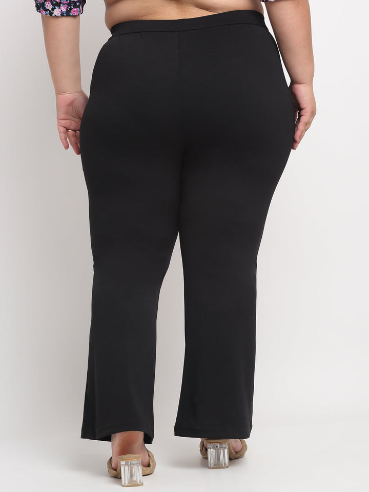 plusS Women Plus Size Black Slim Fit Jeggings