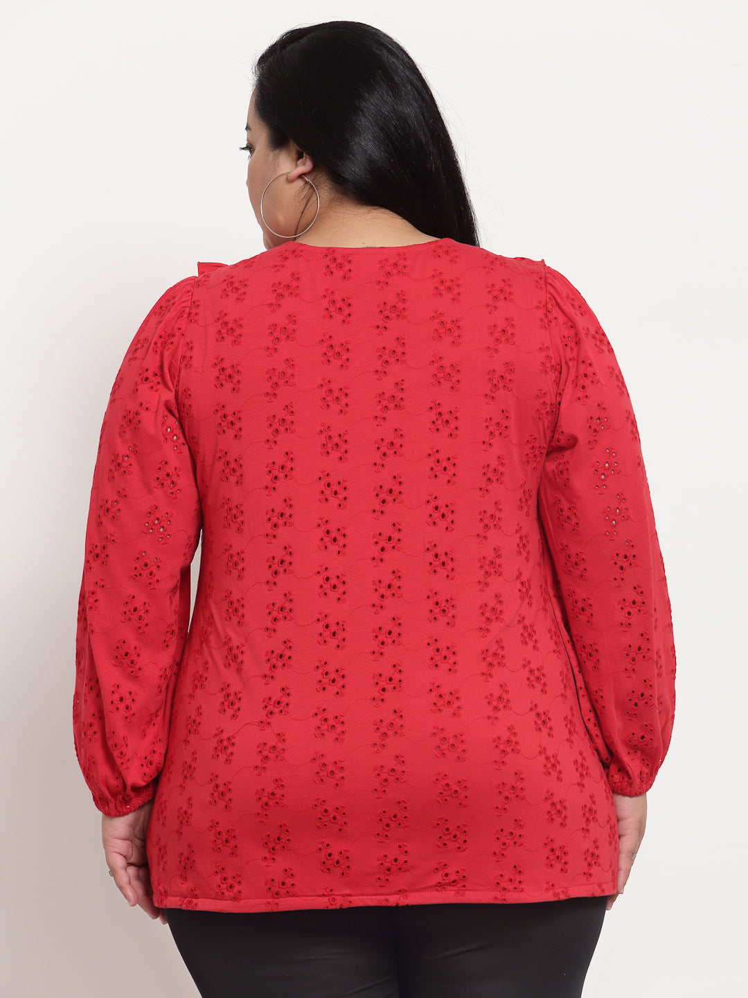 plusS Red Print Top