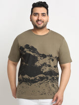 plusS Graphic Printed Pure Cotton T-shirt