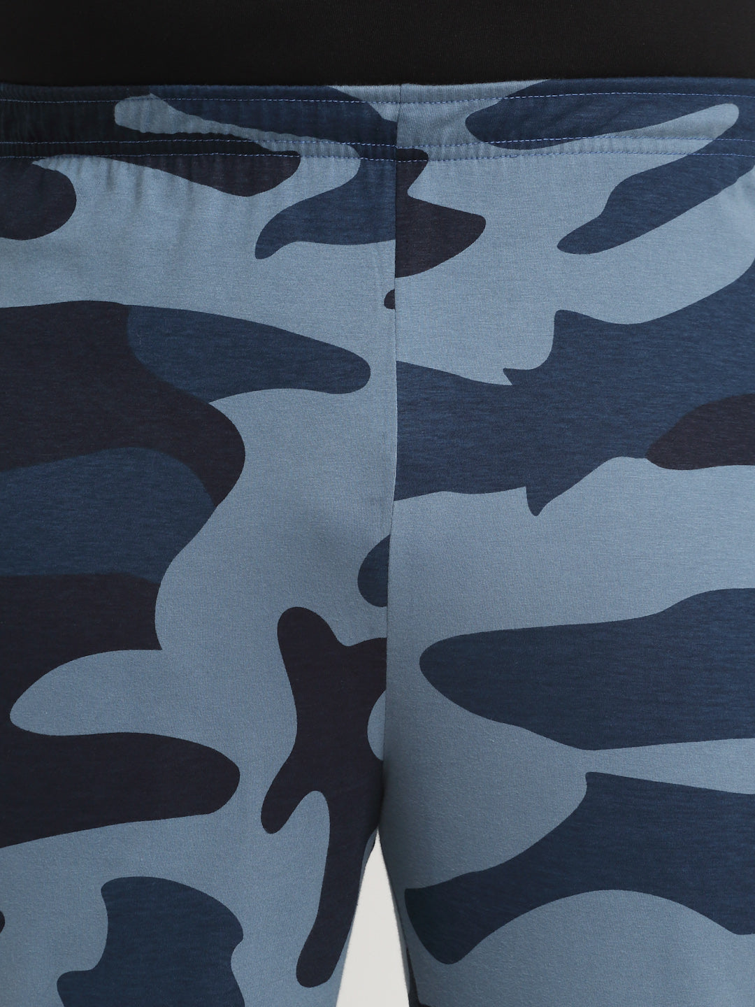 Men Plus Size Camouflage Printed Straight Cotton Track Pants