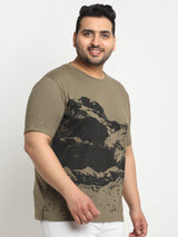 plusS Graphic Printed Pure Cotton T-shirt
